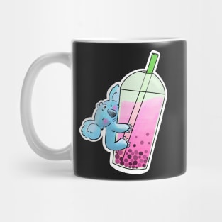 Blue Koala Loves Bubble Tea Mug